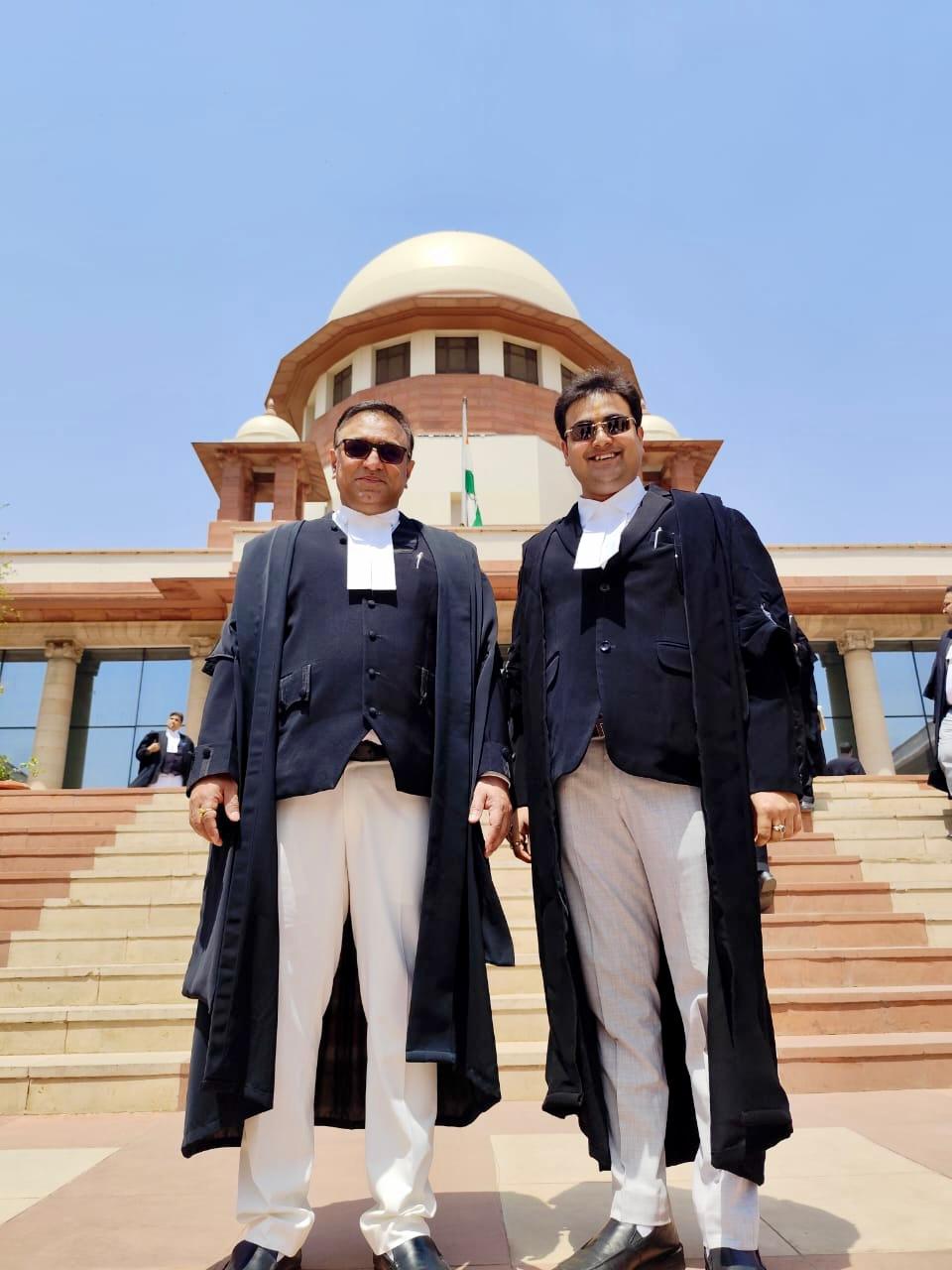 With Senior Advocate Dr.Pradeep Rai at the Supreme Court of India